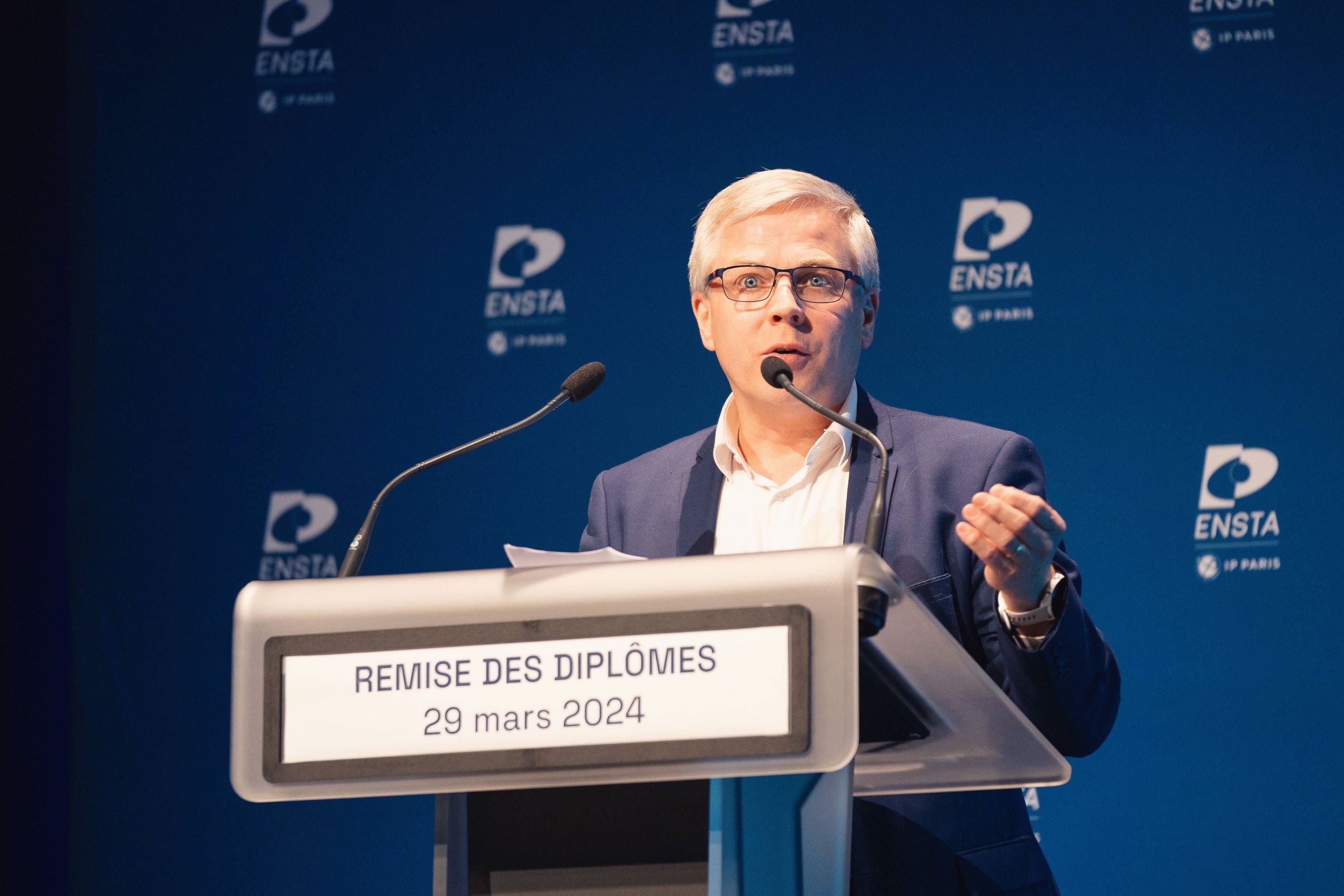 François Goulette lors de la remise des diplômes ENSTA Paris 2024