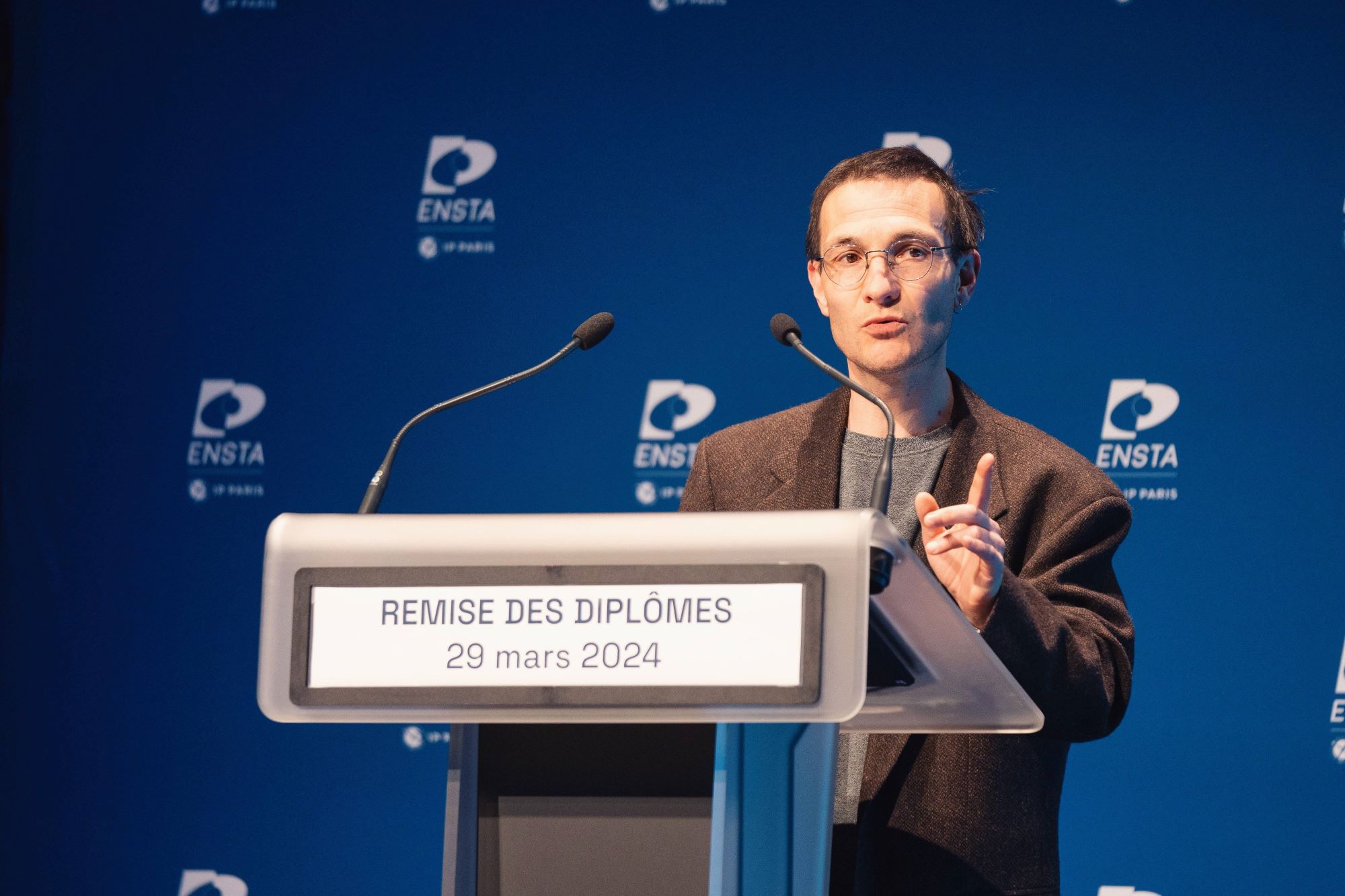 François Pessaux lors de la remise des diplômes ENSTA Paris 2024