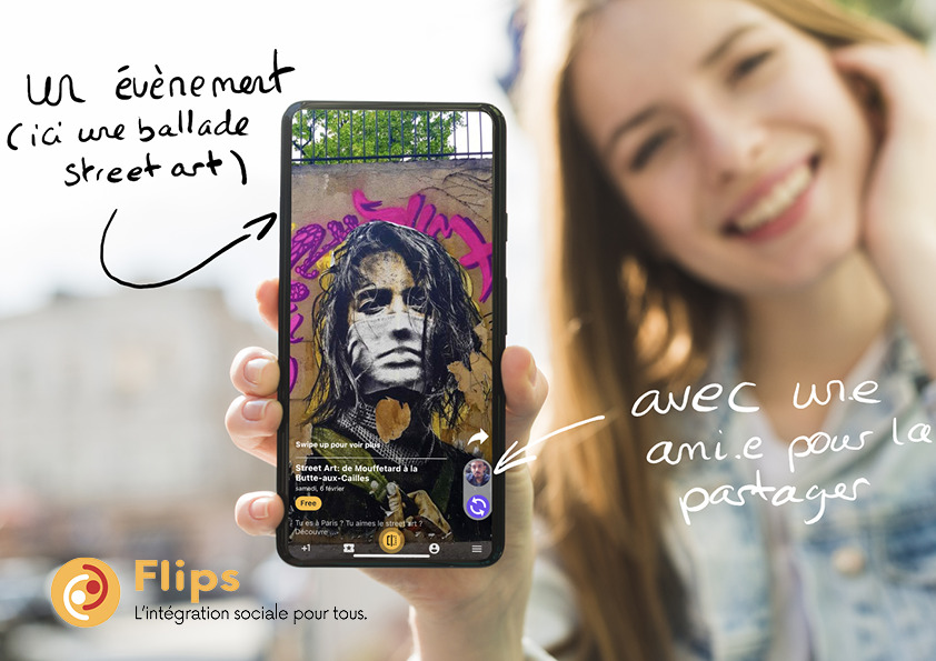 Capture d'écran de l'application Flips