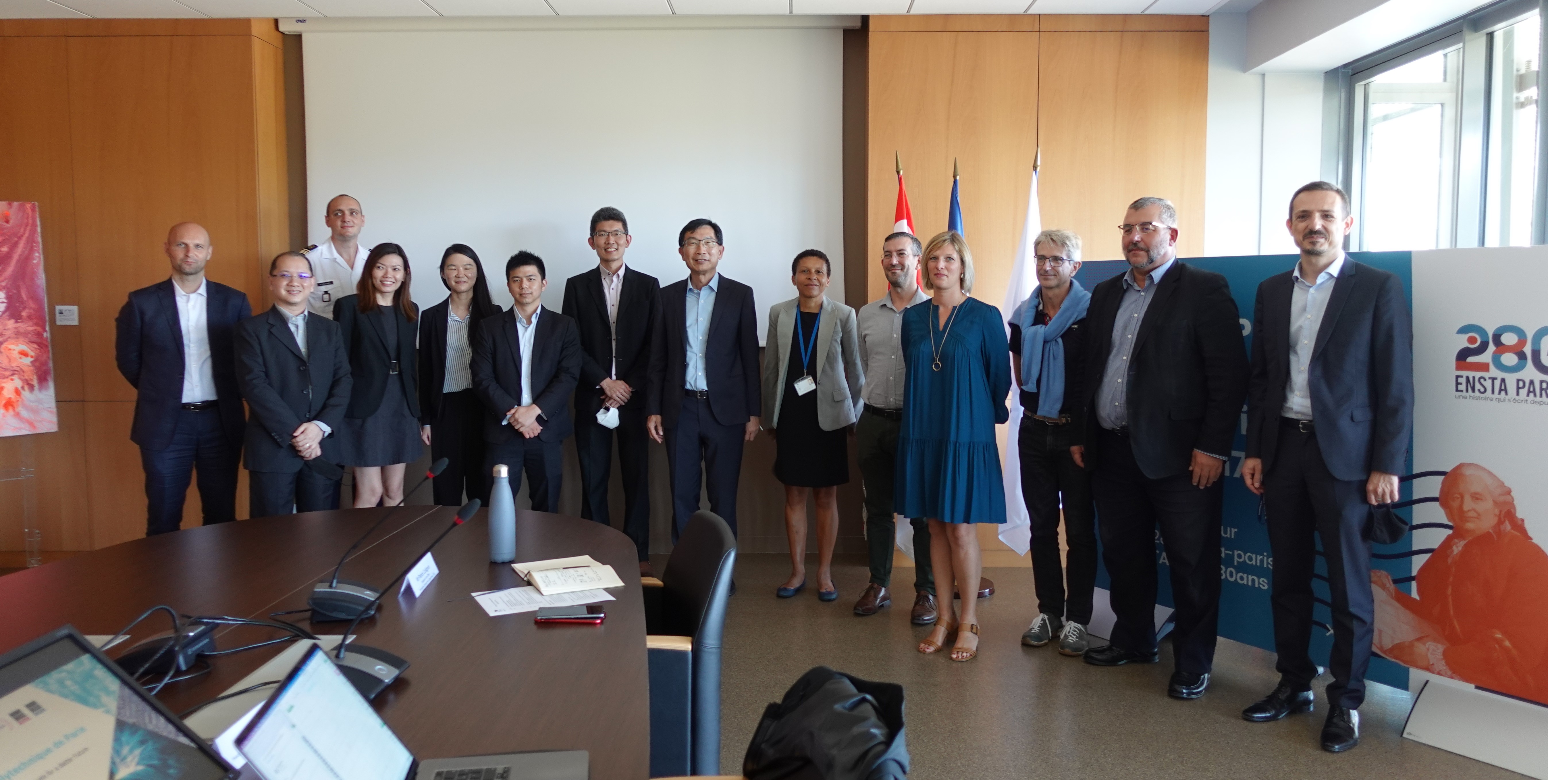 Visite d’une délégation du ministère de la Défense singapourien à ENSTA Paris
