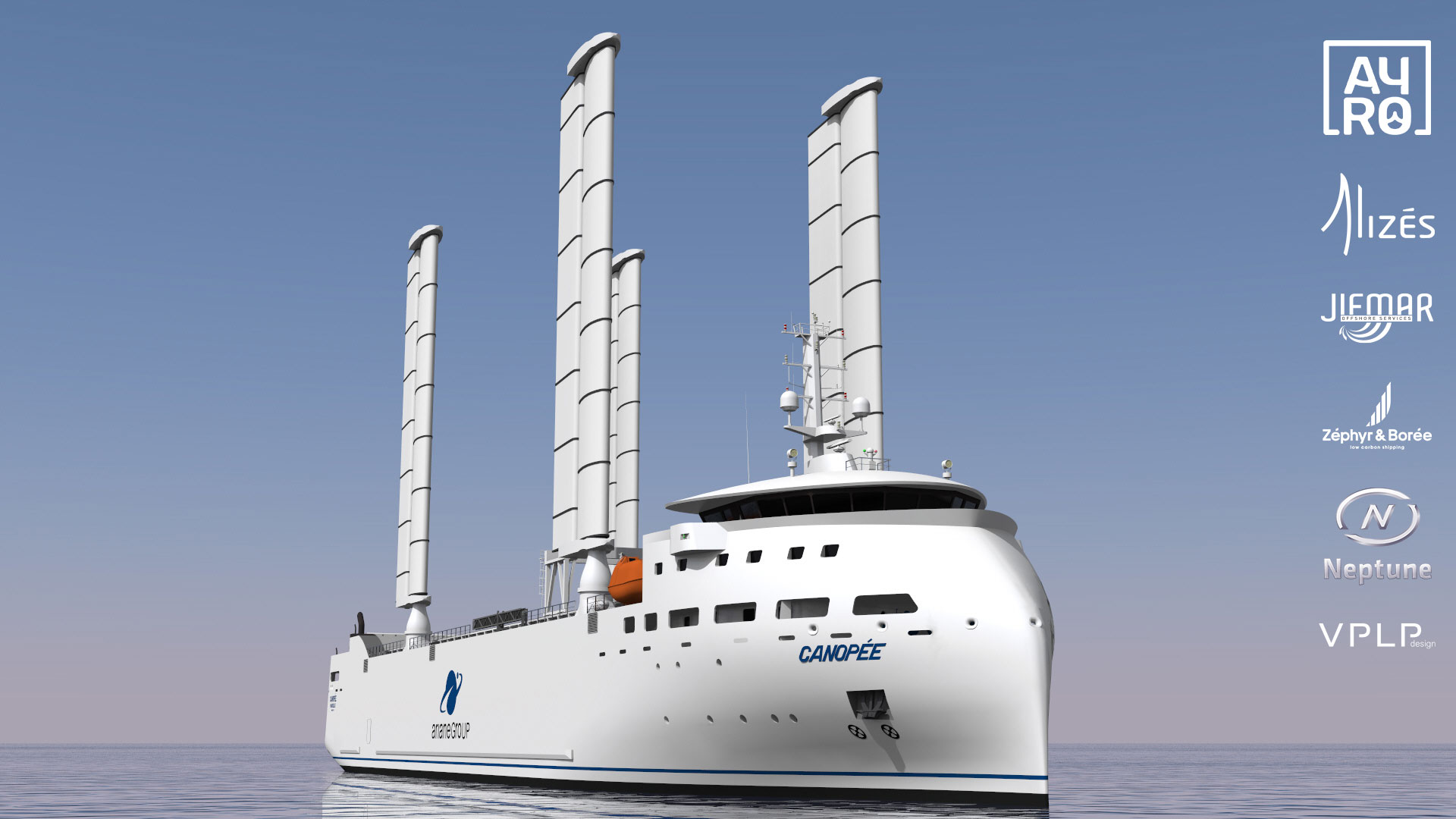 Le Canopée, premier navire équipé d'Oceanwings dès la conception