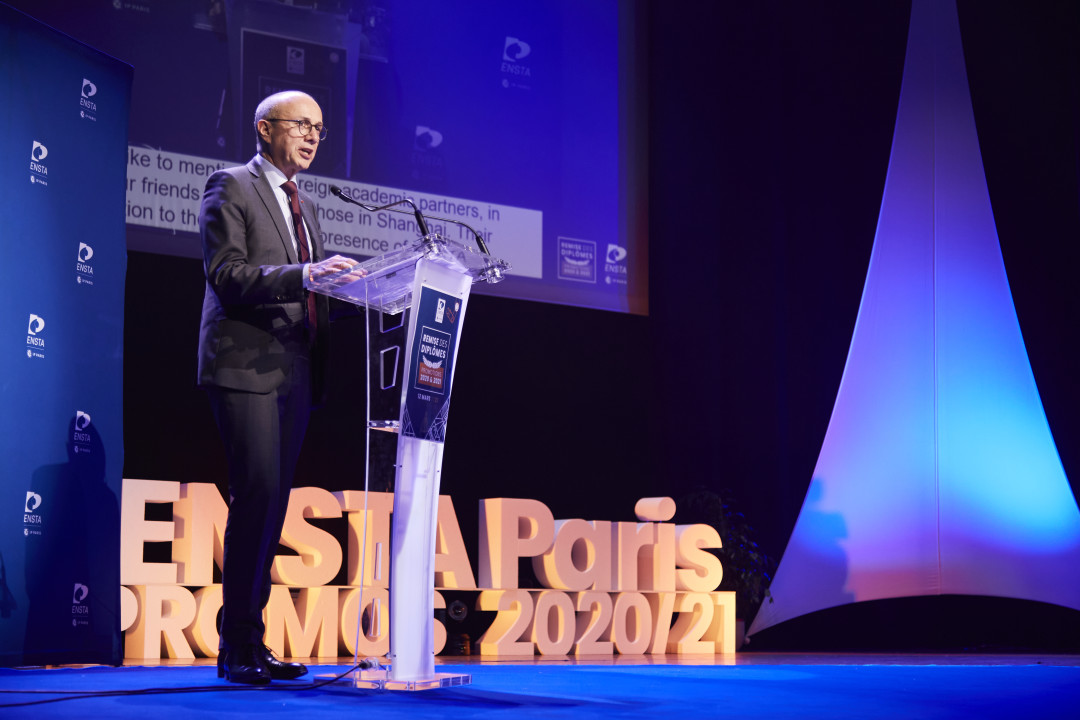 Laurent Giovachini, président du Conseil d'administration d'ENSTA Paris. Crédit : Frédéric Haury