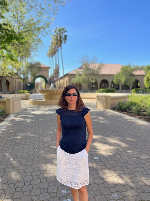 Stéphanie Chaillat sur le campus de Stanford