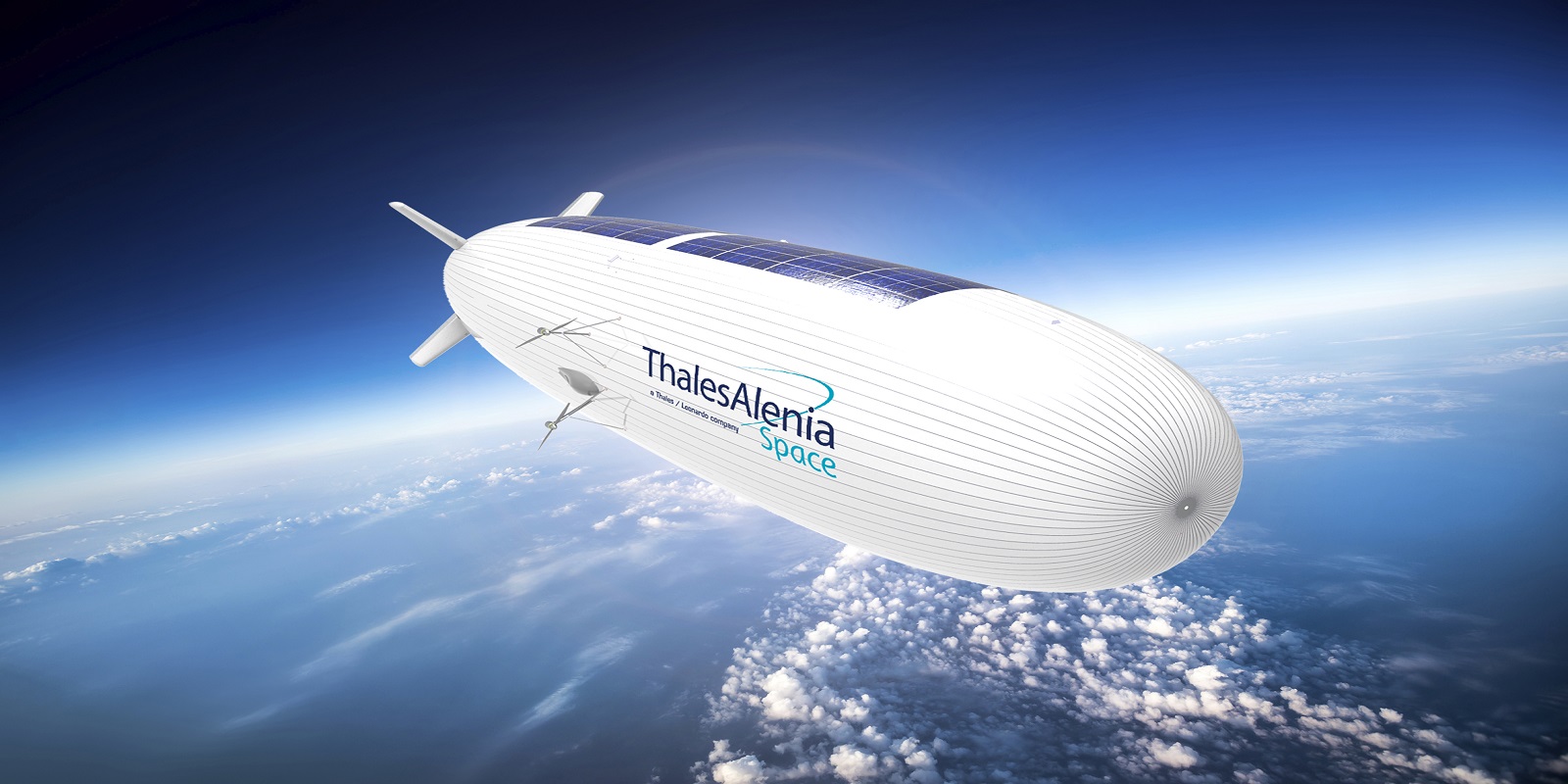 Vue d'artiste du projet de dirigeable stratosphérique Stratobus