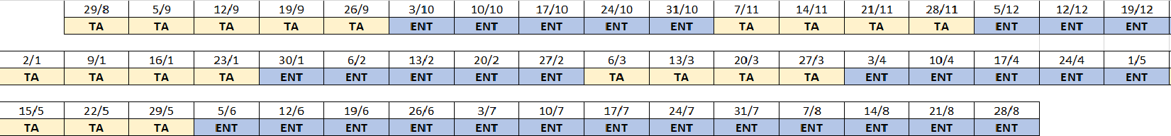 rythme alternance 2A 2022-23