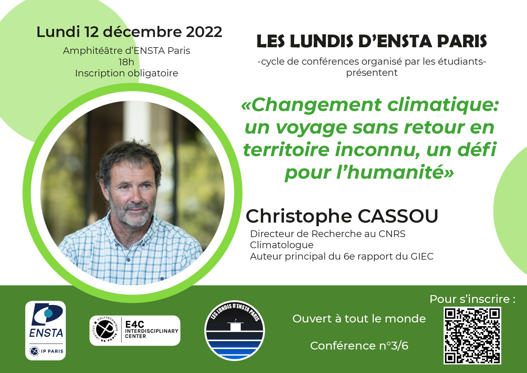 Conférence Christophe Cassou Les LUNDIS