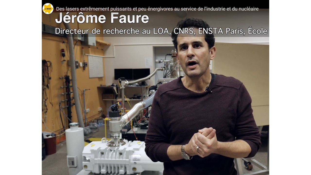 Jérôme Faure, chercheur ENSTA Paris du LOA spécialisé en accélération laser-plasma