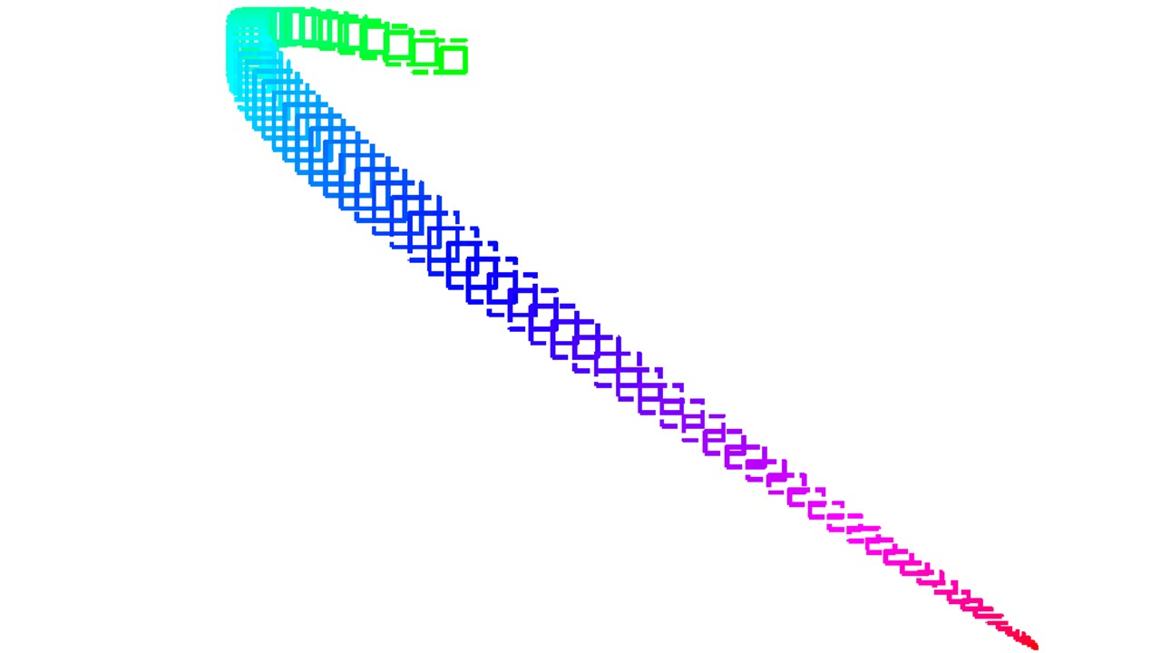 Trajectoire de retour de lanceur spatial