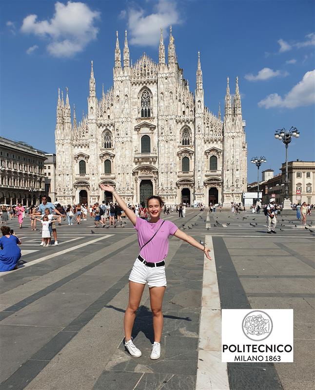 Laura Ducki, élève ENSTA Paris, en double diplôme à Politecnico di Milano