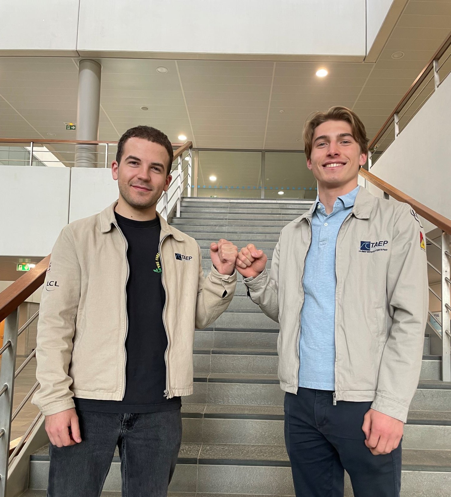 Passation de relais à la présidence de Taep entre Matthieu Dumortier et Grégoire Sion Suaudeau