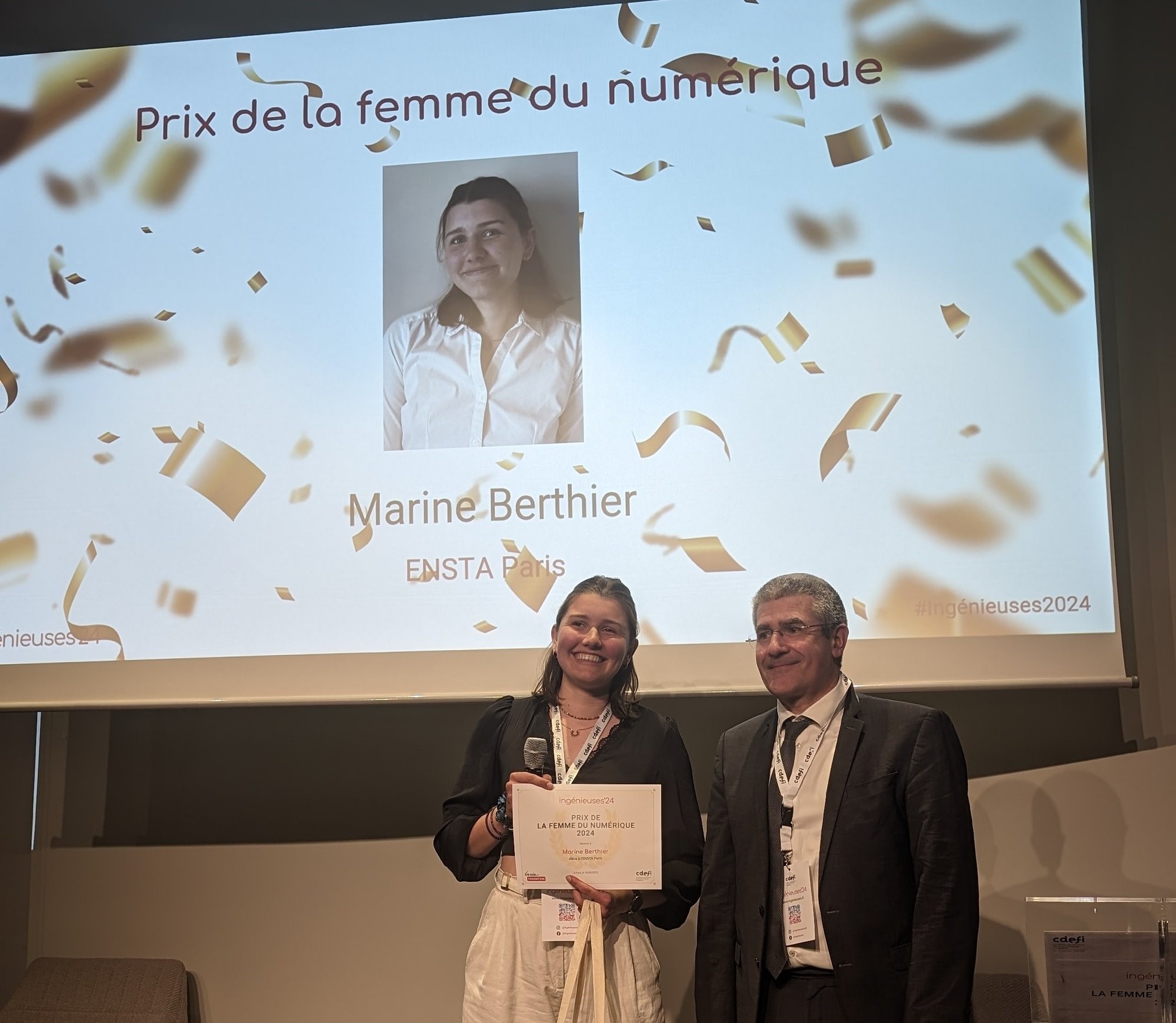 Marine Berthier lauréate du prix de la femme du numérique 2024
