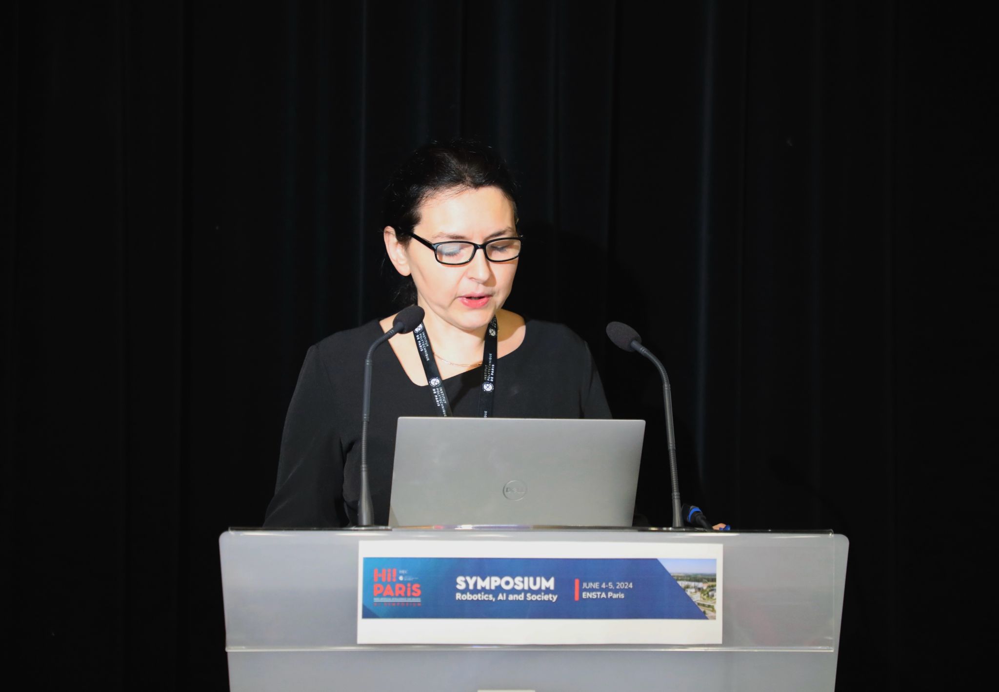 Adriana Tapus, professeure ENSTA Paris lors de l'édition 2024 du symposium Hi! Paris