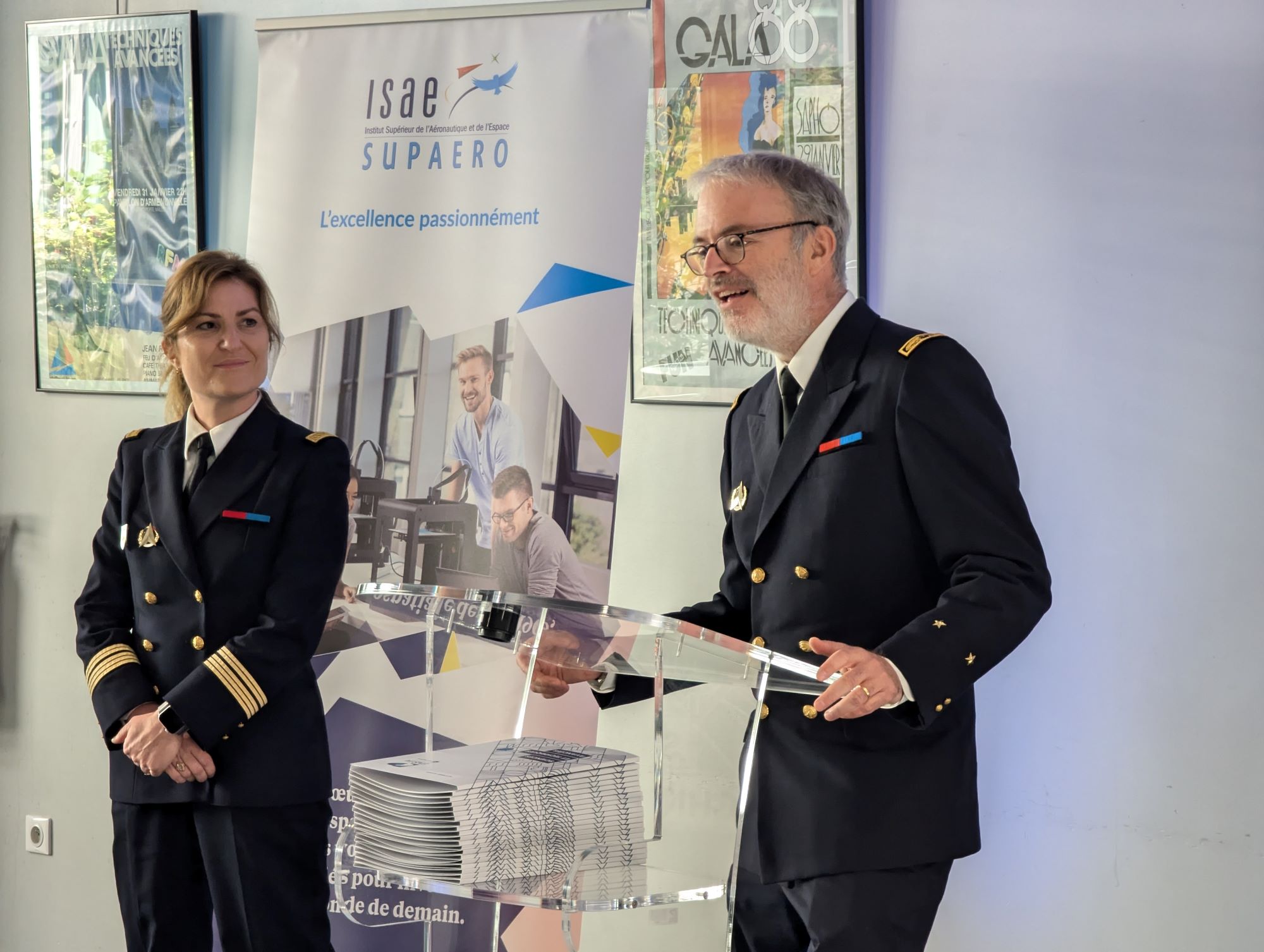 Christophe Simon lors de la remise des Certificats Armement, Défense et Sécurité