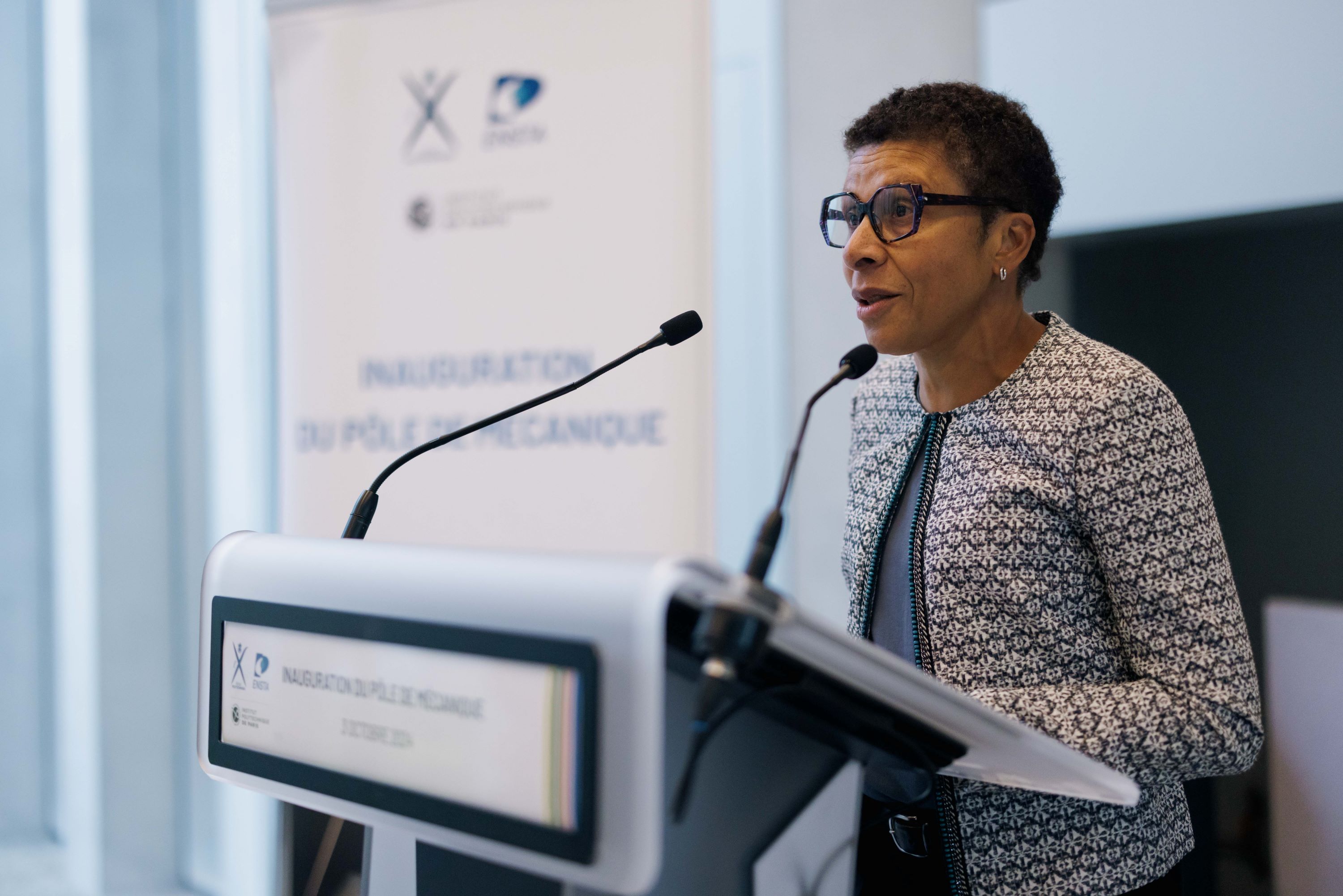 Élisabeth Crépon lors de l'inauguration du Pôle de Mécanique IP Paris