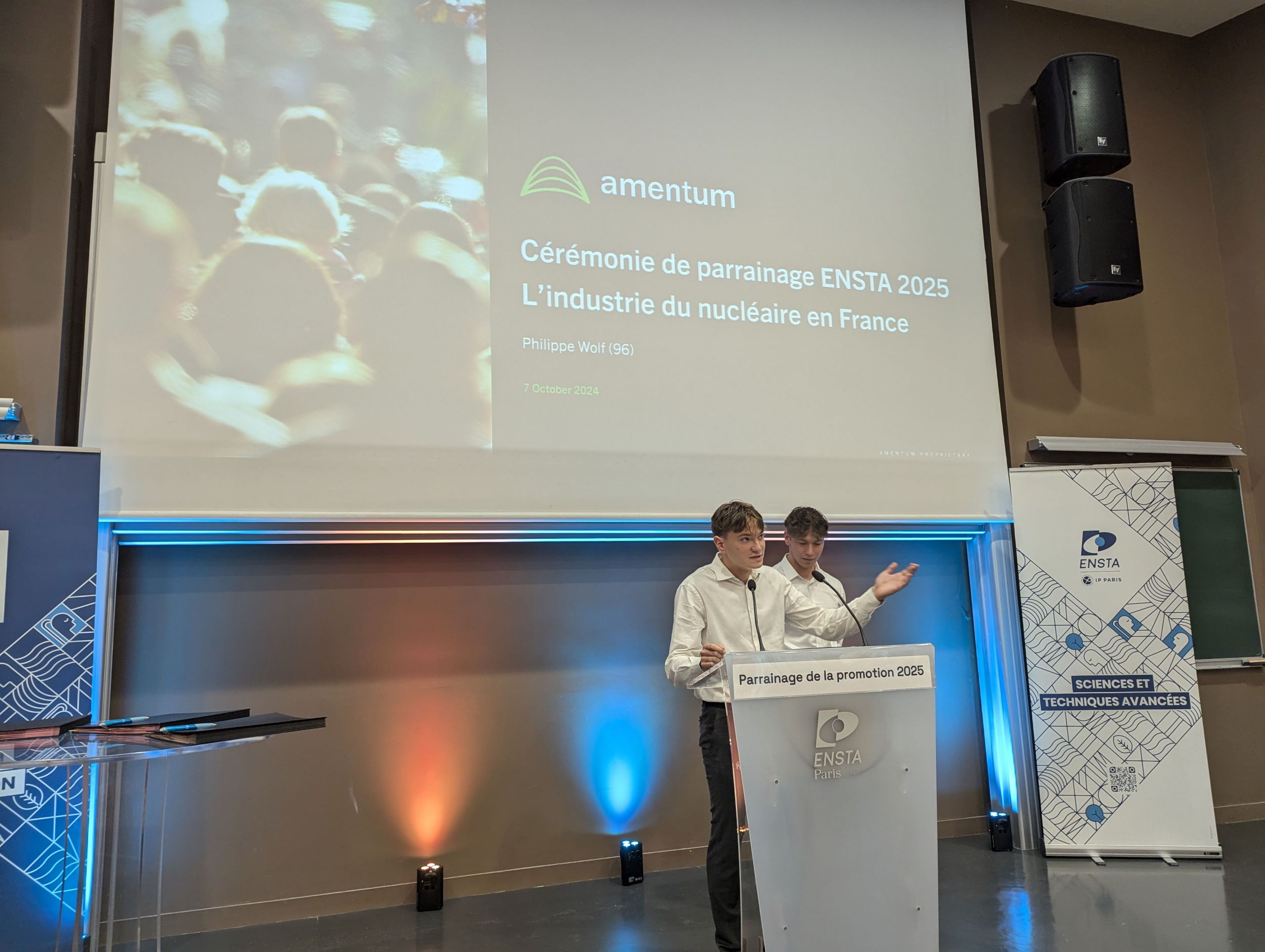 Jacques Lemant et Hippolyte Muller responsables entreprises du BDE