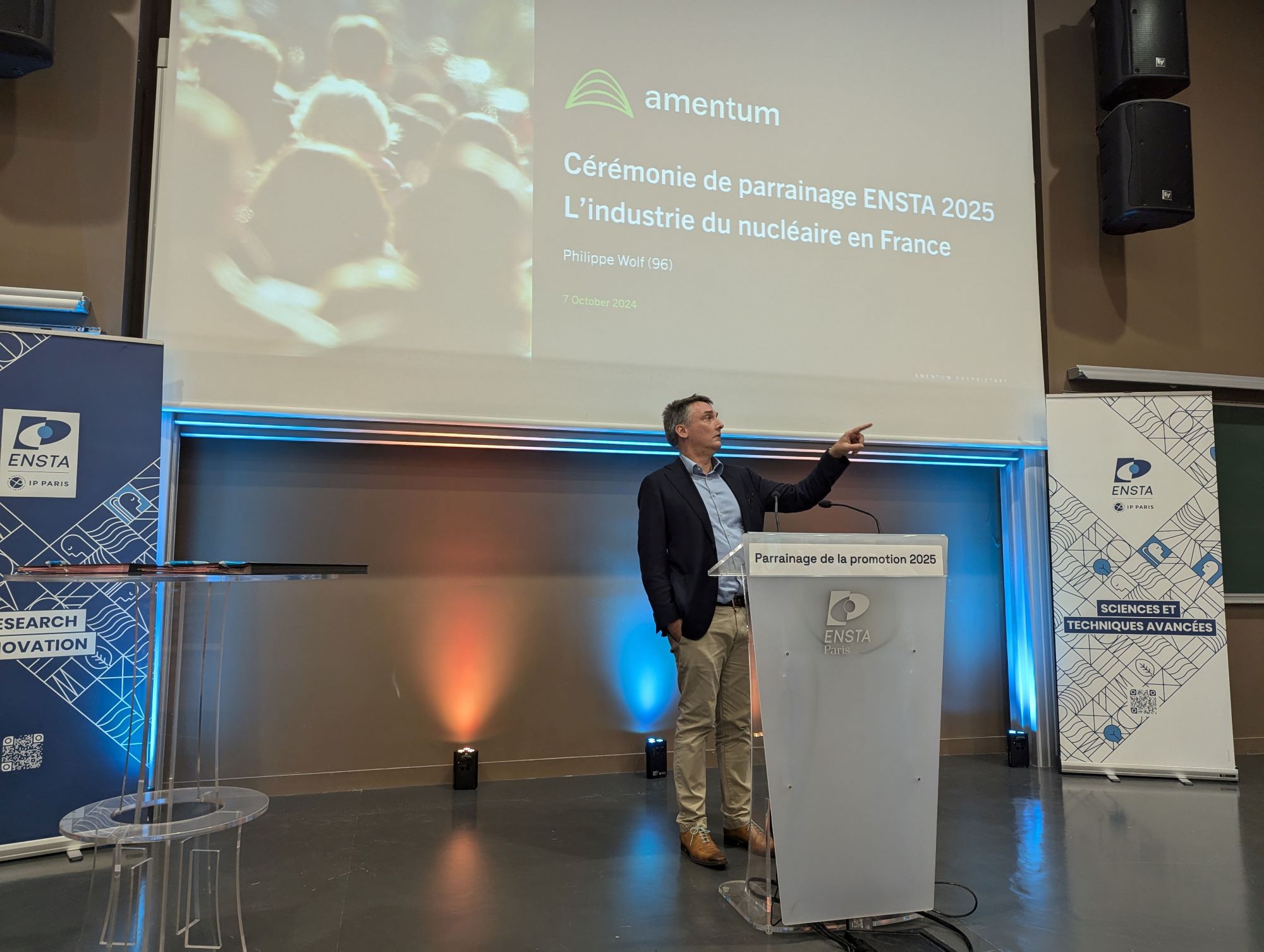 Philippe Wolf, PDG Amentum France parrain de la promo 2025 ENSTA Paris