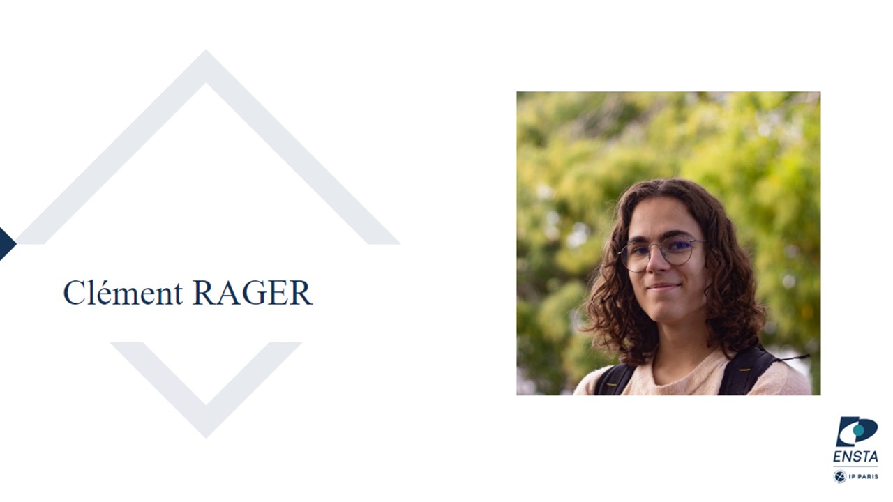Clément Rager, lauréat du deuxième prix du PRe 2024