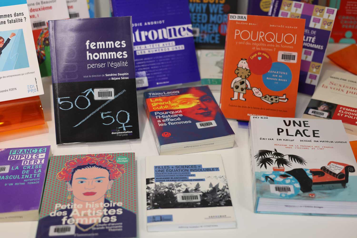 Sélection d'ouvrages sur le thème femmes & sciences et de l'égalité professionnelle par l'équipe de la médiathèque