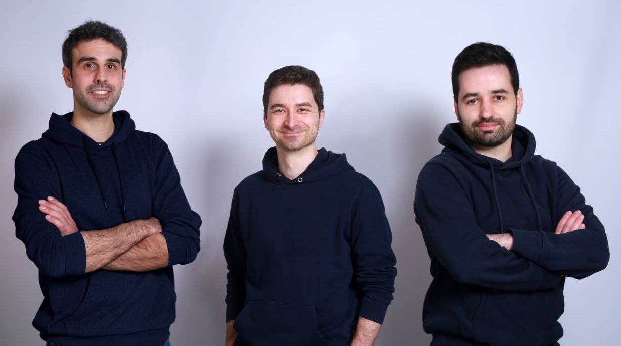 La TEAM HELX : Thibault Portigliatti, Simon Juhel et Jonathan Chambre