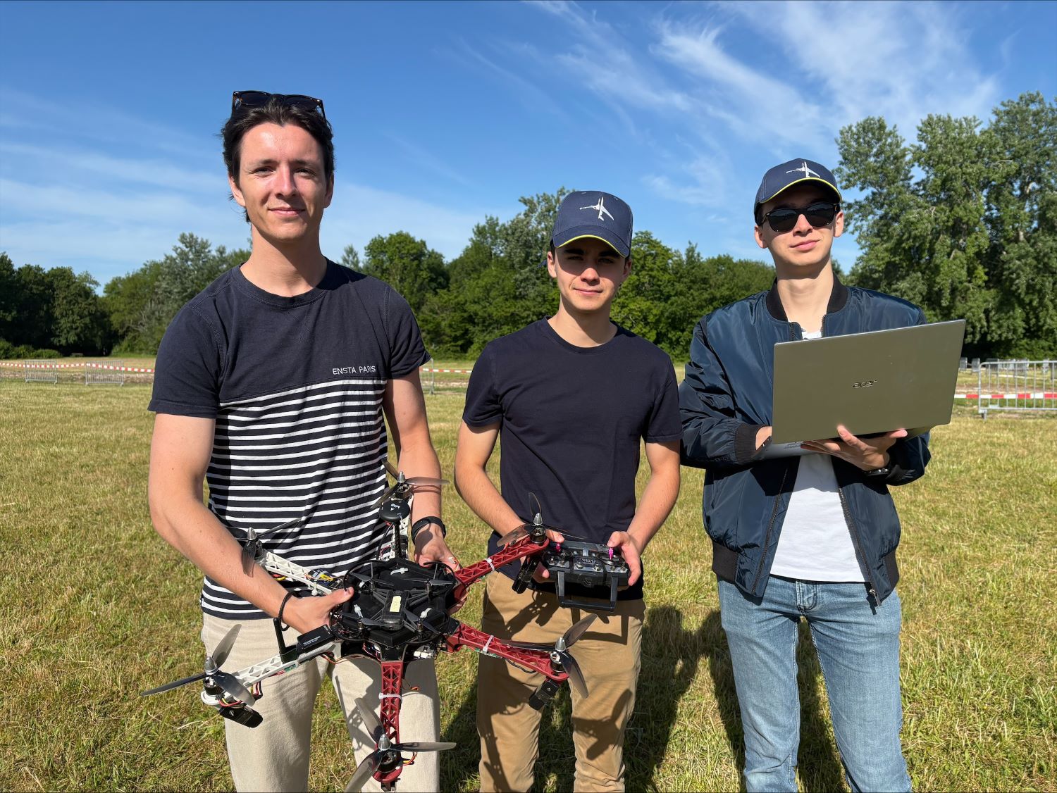 L'équipe ENSTA 2025 au Dassault UAV Challenge où elle a décroché la 3e place